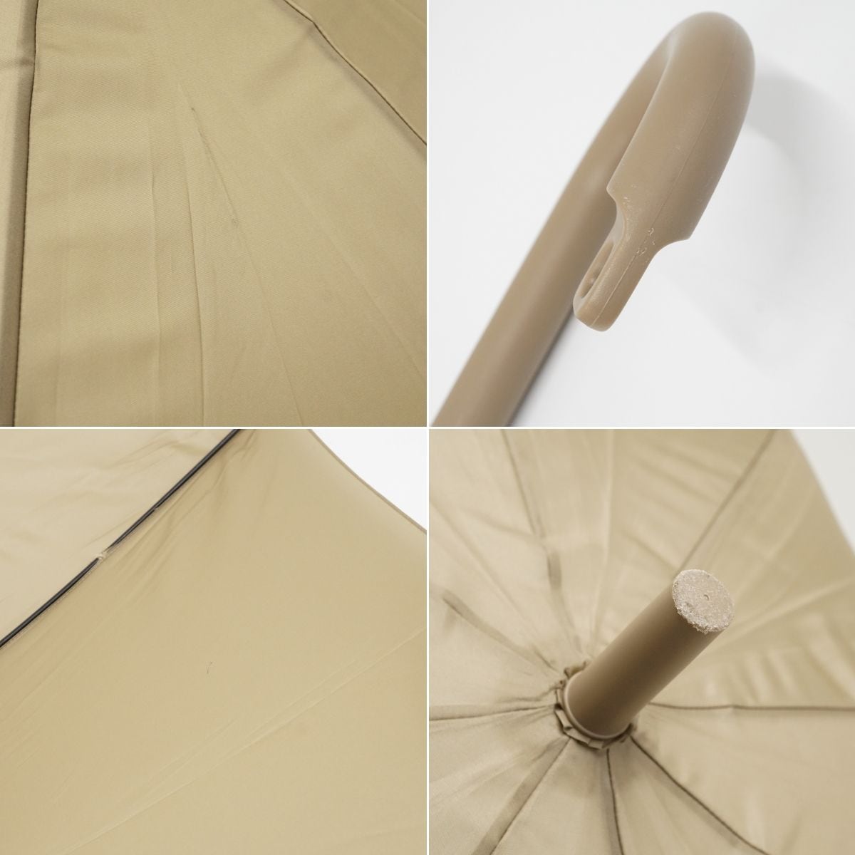 MUJI 無印良品 傘 USED美品 しるしのつけられる傘 ベージュ グラス骨