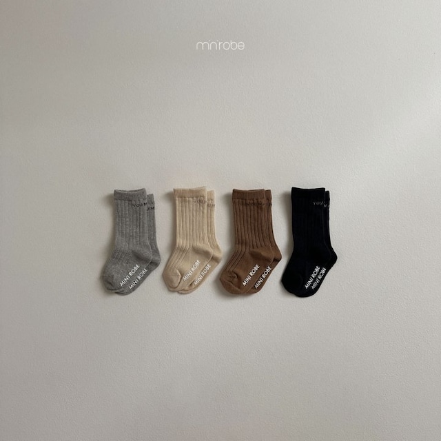 minirobe26su_Lettering Socks