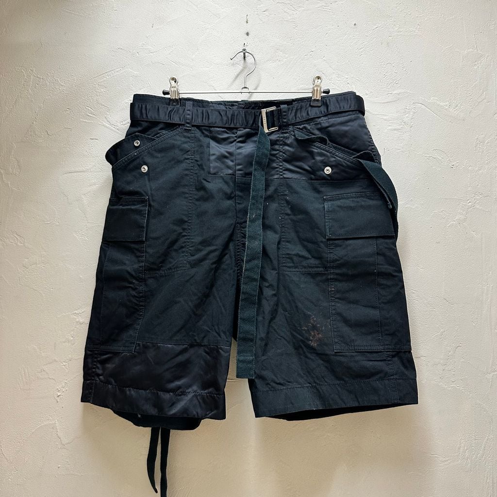 sacai サカイ 21SS Cotton Nylon Oxford Short ショーツ 21-02506M