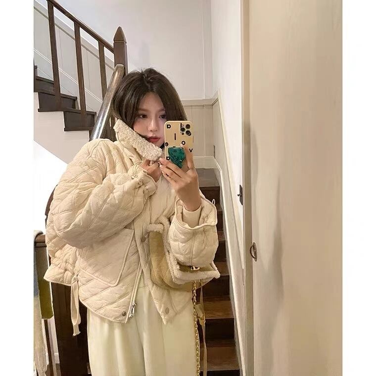 ボアつきキルティングジャケット AJ22262-8906