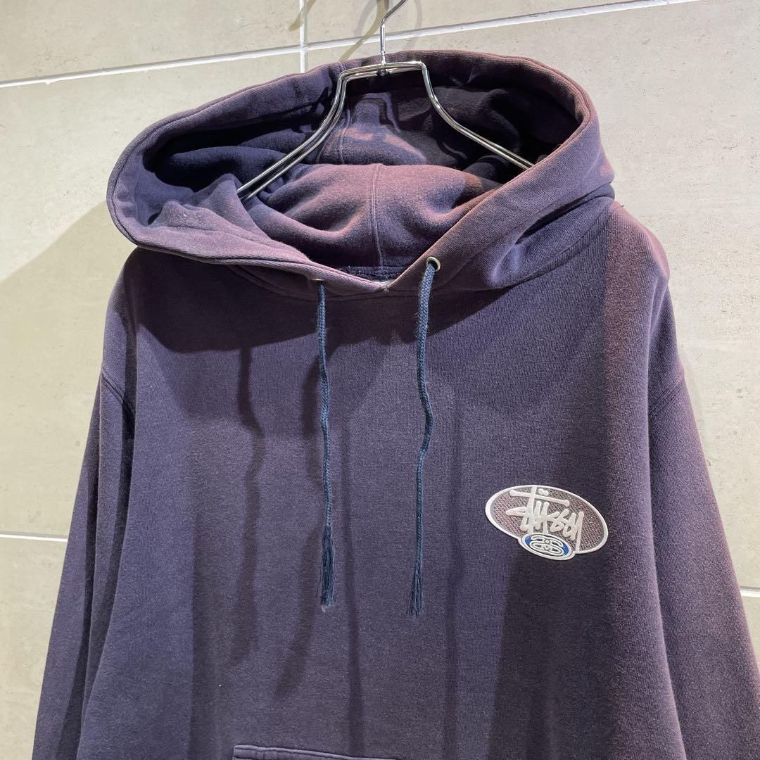 00s old Stussy fade logo hoodie