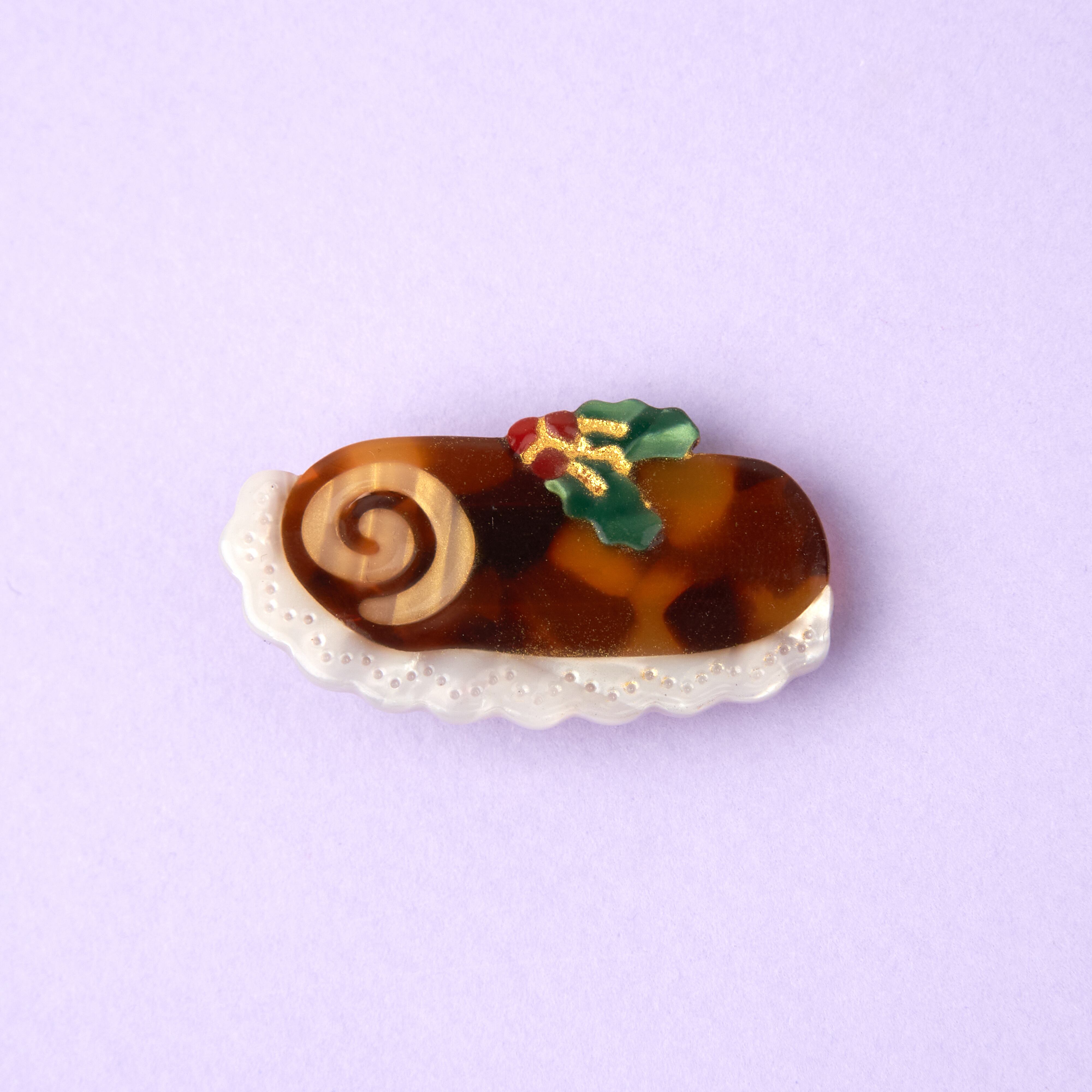 【Coucou Suzette】CHRISTMAS LOG CAKE HAIR CLIP