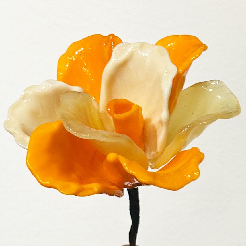 ItemB35 イタリア製 ヴェネチアンガラスの薔薇 花びら8枚 | coloreshop