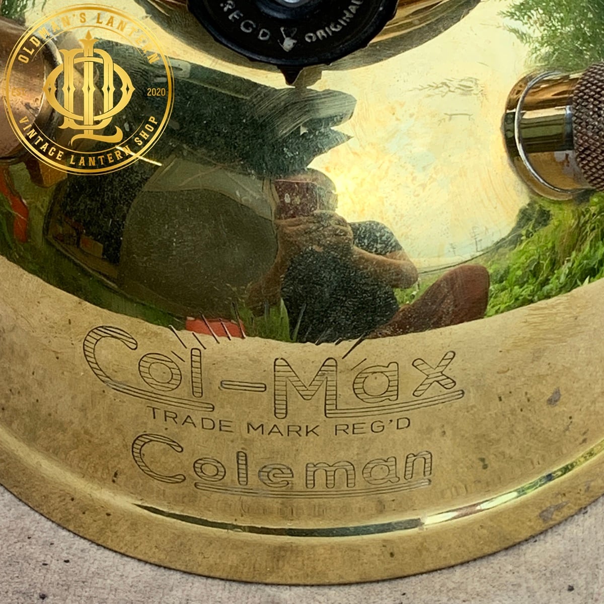 稀少 2WAY】COLEMAN COL-MAX 555 真鍮 スタンド ハンド ランタン