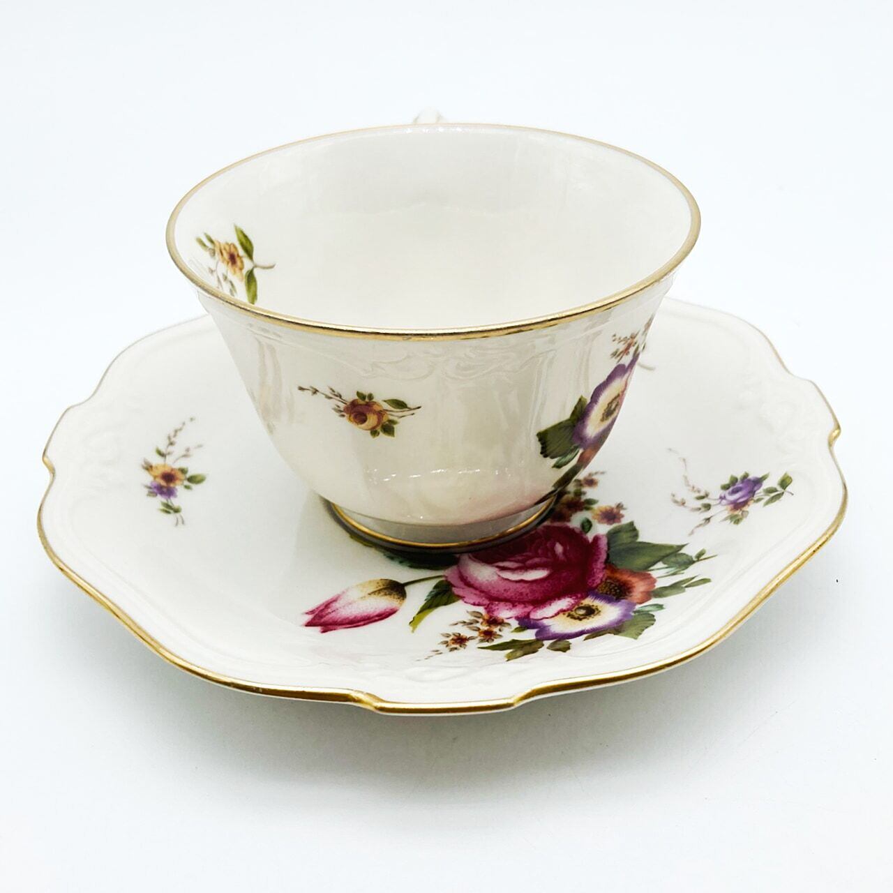 ノリタケ Noritake スタジオコレクション 花柄 ピンクフラワー 金彩 ...