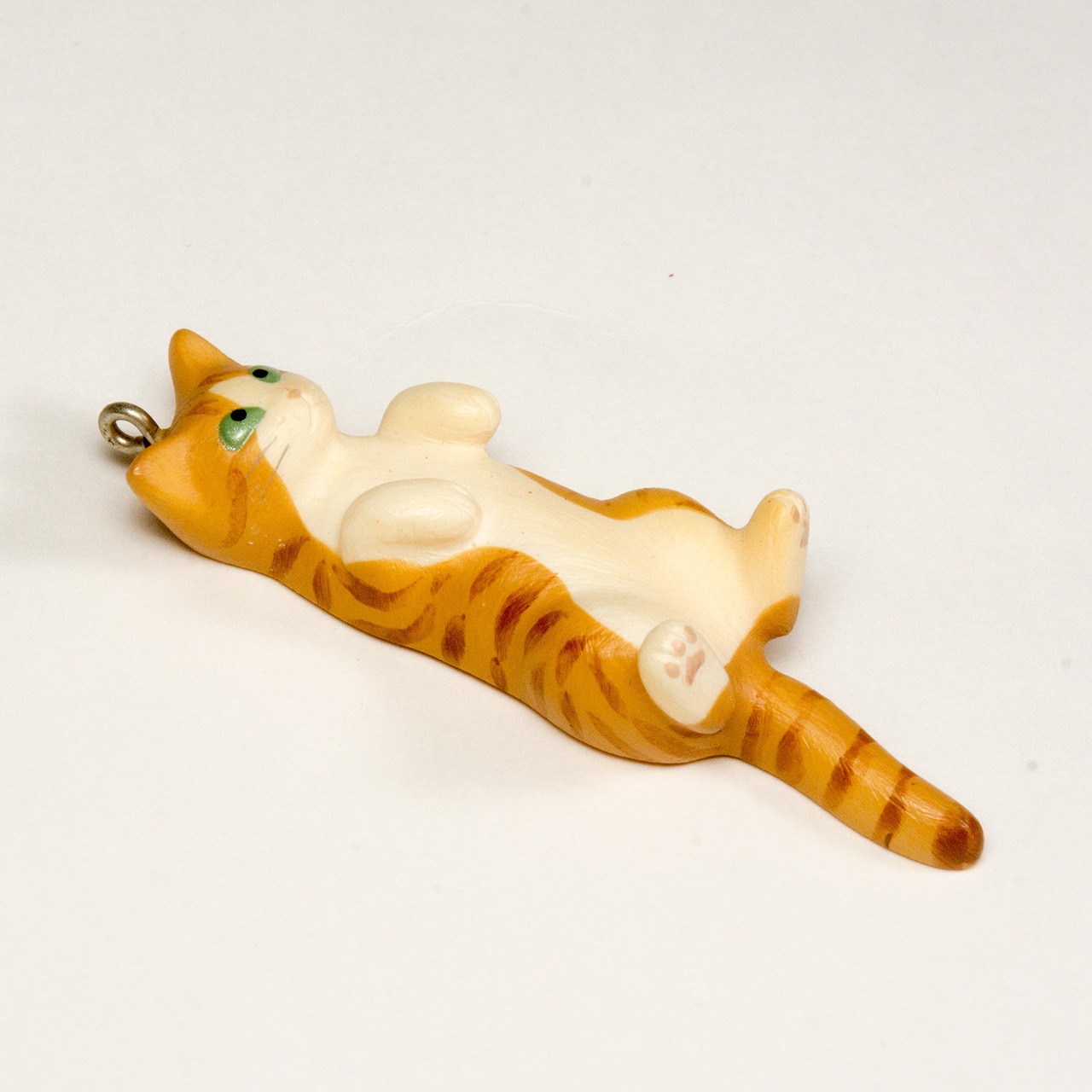 ペットラバーズ 猫どん LadyCat vol,7 茶トラ白 ビーズ ストラップ N-2702