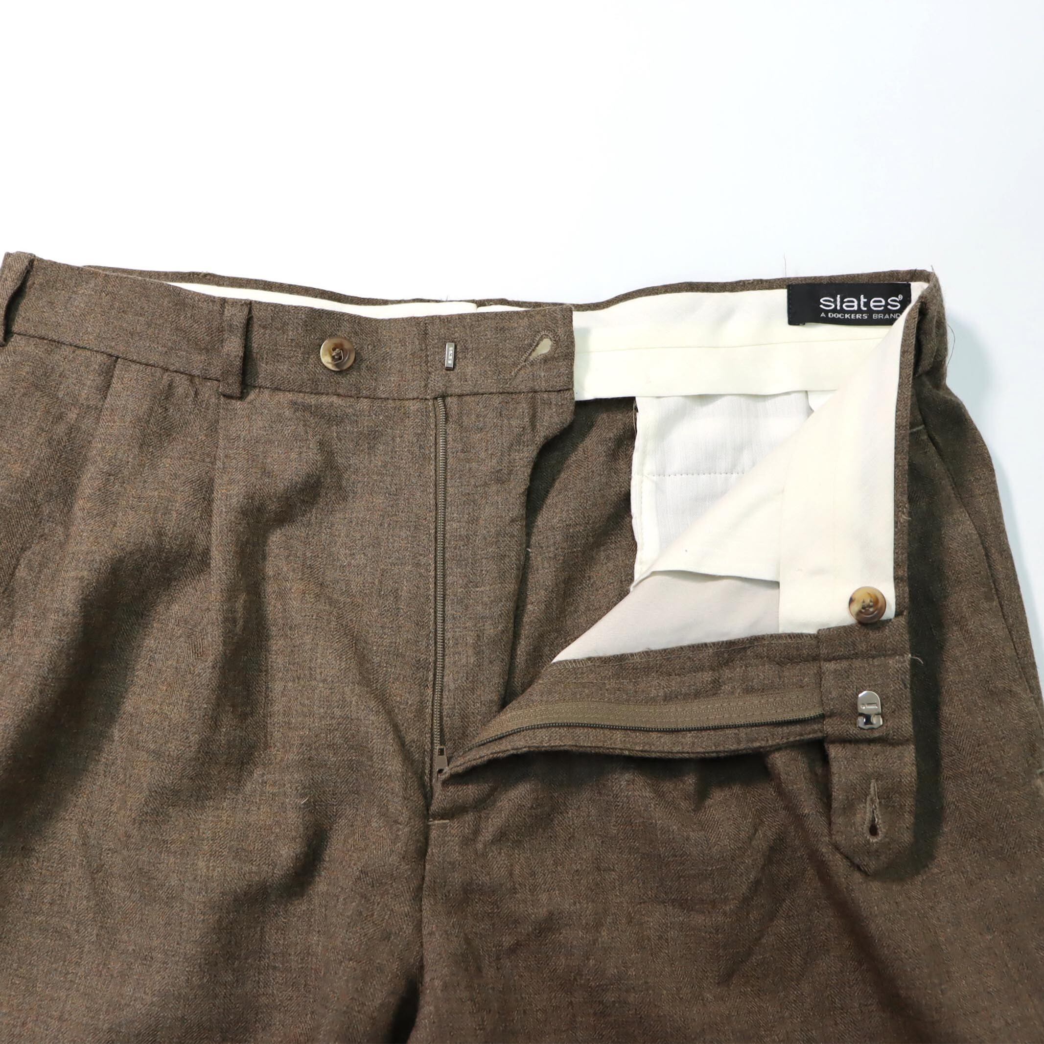 Dockers  Pants  Nwt Slates Original Fit Wool Blend Pattern Slacks Size  W38 L34  Poshmark