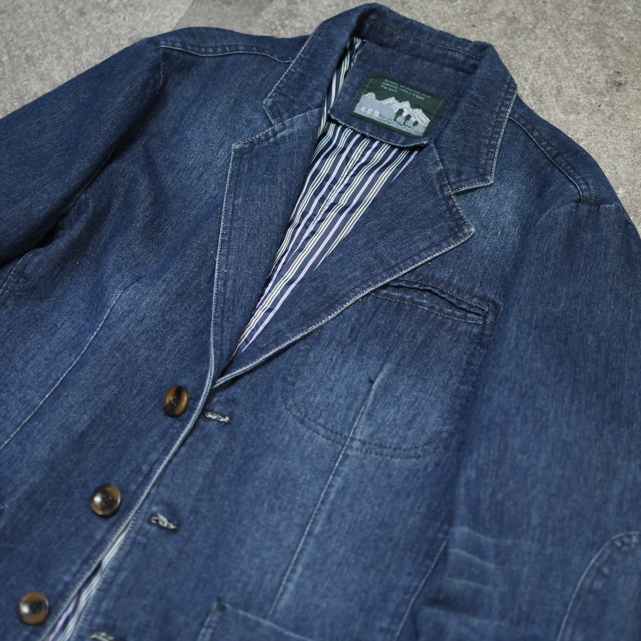 design denim tailored jacket