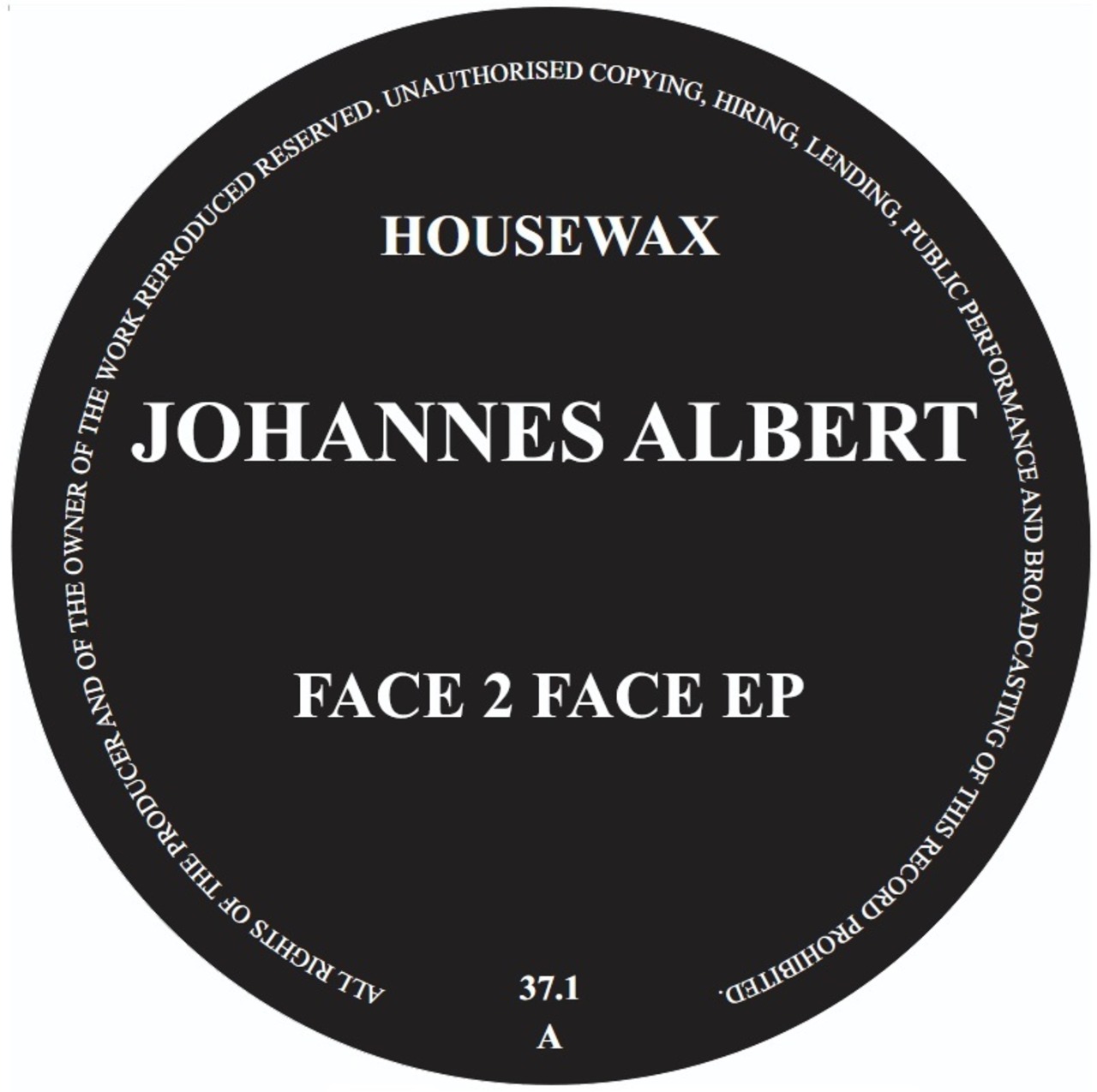 【新譜】Johannes Albert - FACE 2 FACE EP