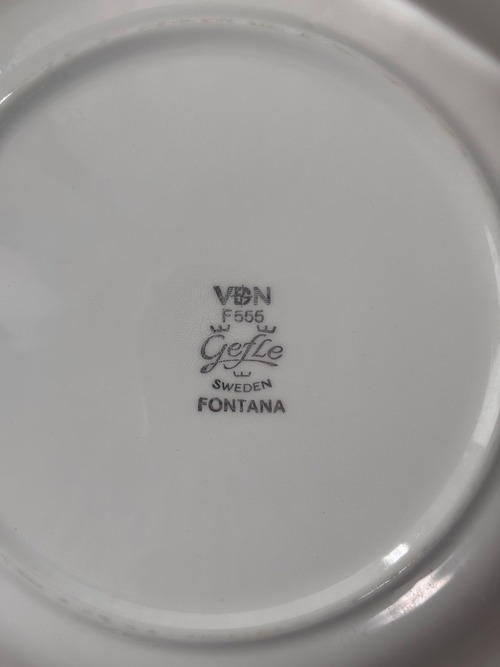 【Vintage】Gefle (ｹﾞﾌﾚ)/Fontana(ﾌｫﾝﾀﾅ) Plate / Sweden