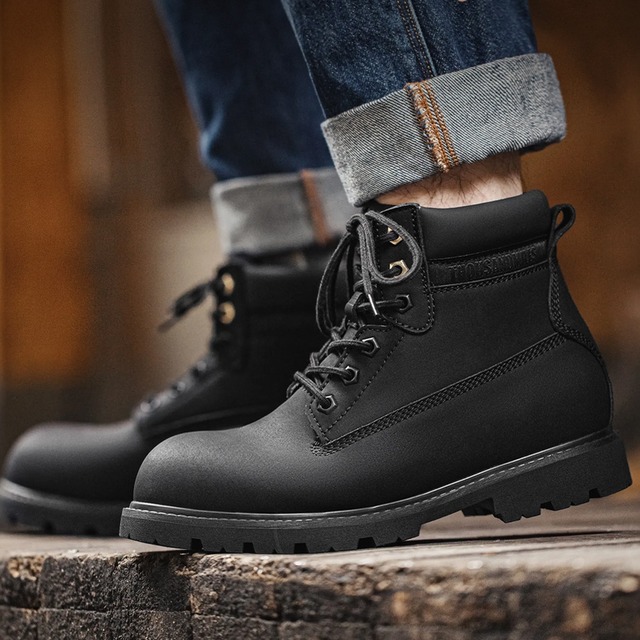 Round Toe Lace Up Boots ◇H0001