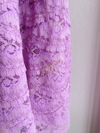 50’s Vintage Laced design flare sleeve dress