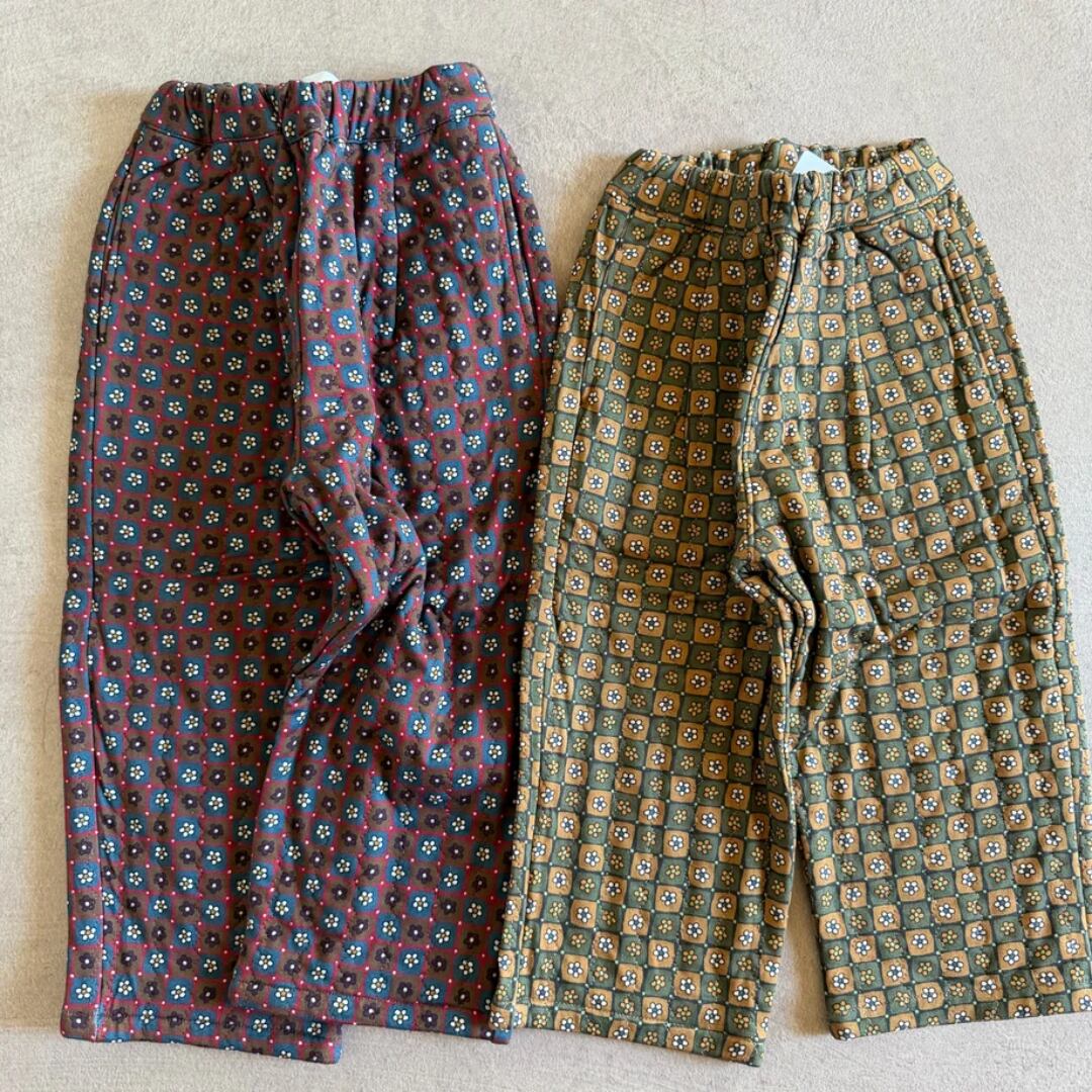 &pal|flower quilted pants / 2col
