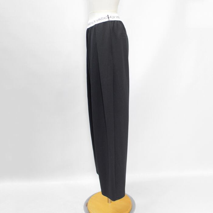 MARGAUX VINTAGE マルゴーヴィンテージ ロゴウエストゴムタックパンツ