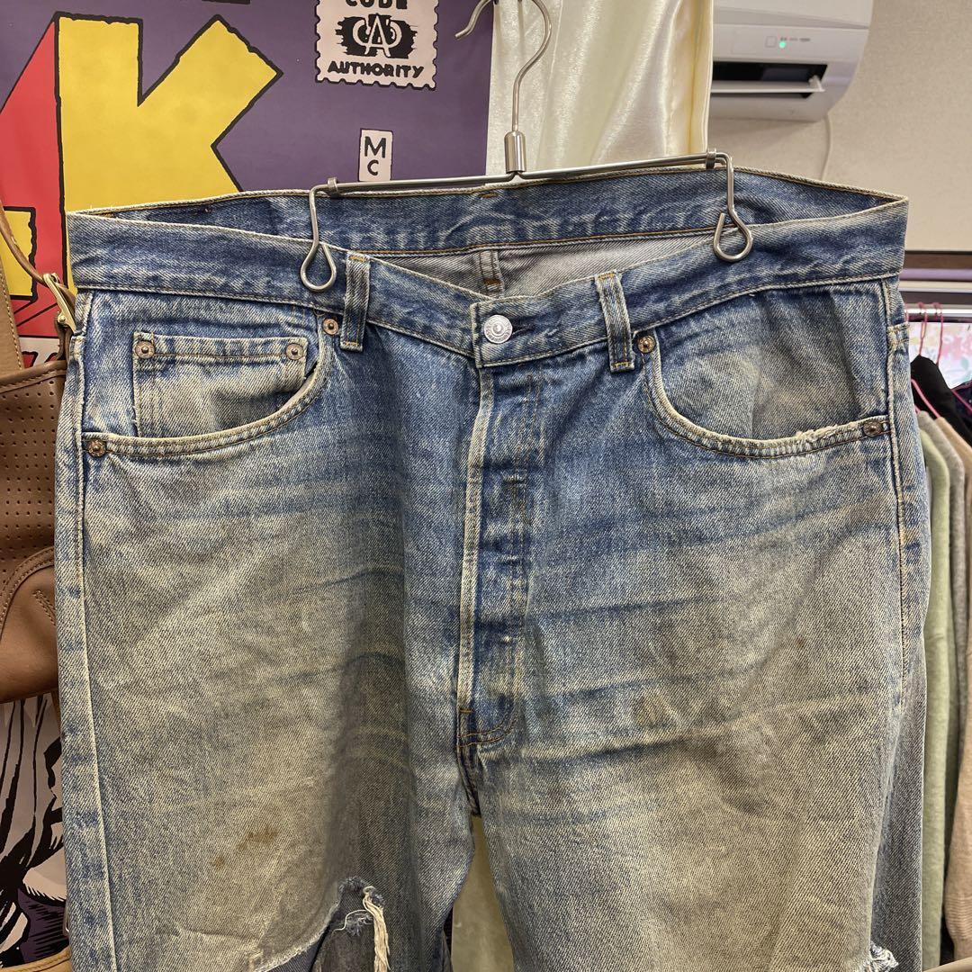 古着 Levi's 501 クラッシュデニム W38 532 90's?