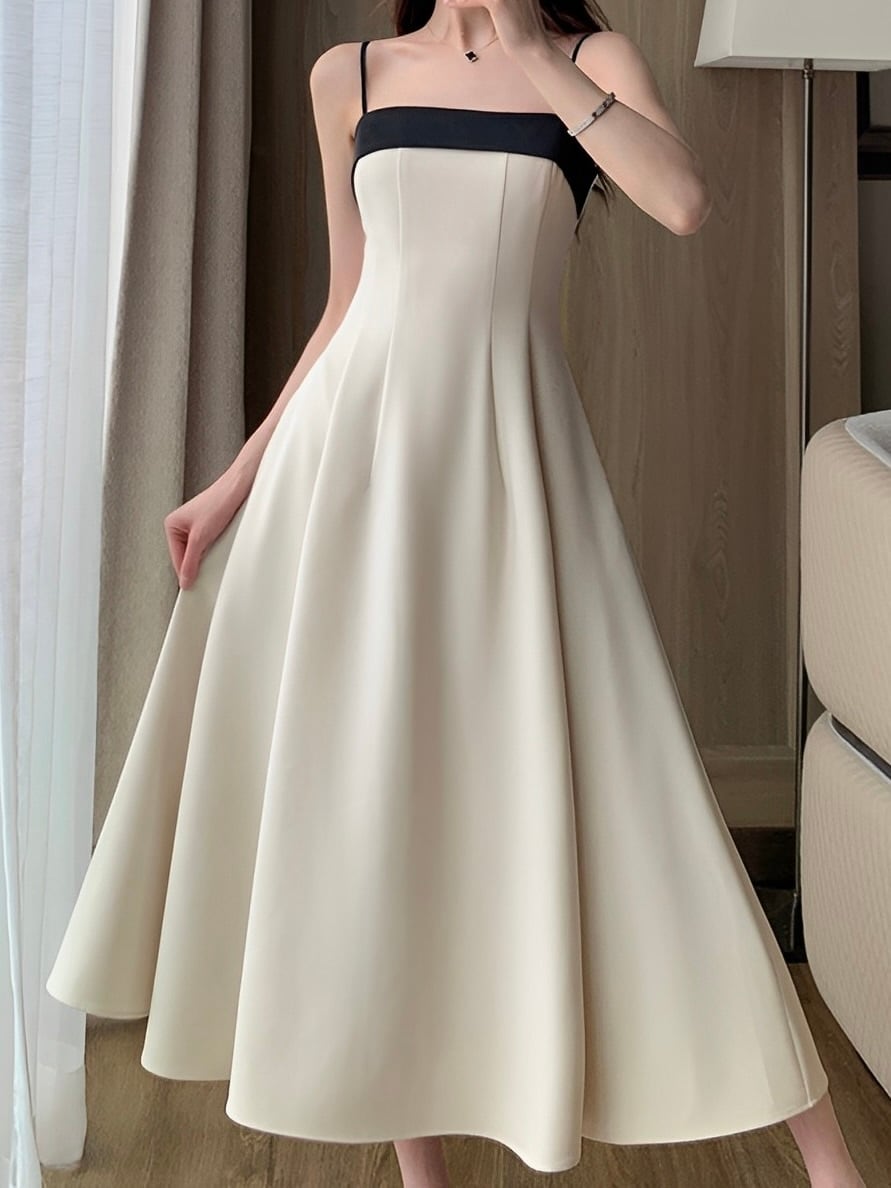 bicolor french dress.3121