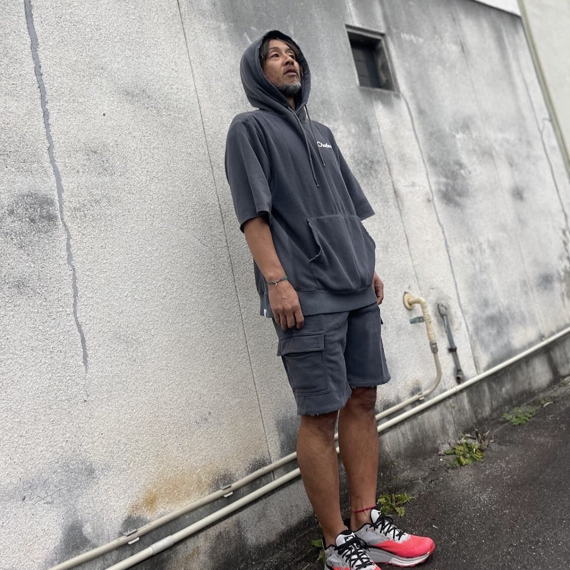 charbon / PIGMENT DYE DRY SEWAT PARKA | 道がまっすぐ