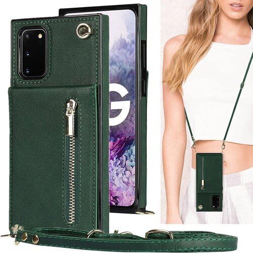 S20 ケース Galaxy S20 5G ケース シ S20 galaxy ケース SC51A ケース SCG01 カバー エス20 カバー サムスン ギャラクシー S20ケース スマホケース 携帯カバー 手帳型 カバー 財布 case 適用 iCoverCase 肩がけ 首掛け 斜め掛け カードケース チェーン ファスナー型 ストラップ付き ショルダーケース クロスボディケース カード入れ スマホケース 携帯カバー グリーン 1338