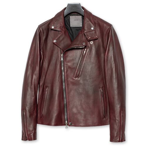 【予約商品】【STRUM ストラム RIDERS JACKET ライダースジャケット】BIRD MAN/ハイブリッドタンニン鞣しカーフスキン燃焼製品染め/ダブルライダース【送料無料】【2027年3月~4月頃お届け予定】