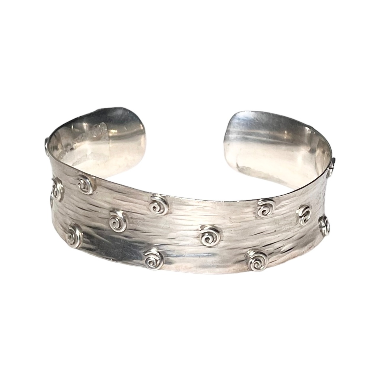 vintage UK silver cuff bangle