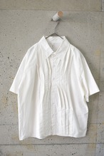White shirt with tucks