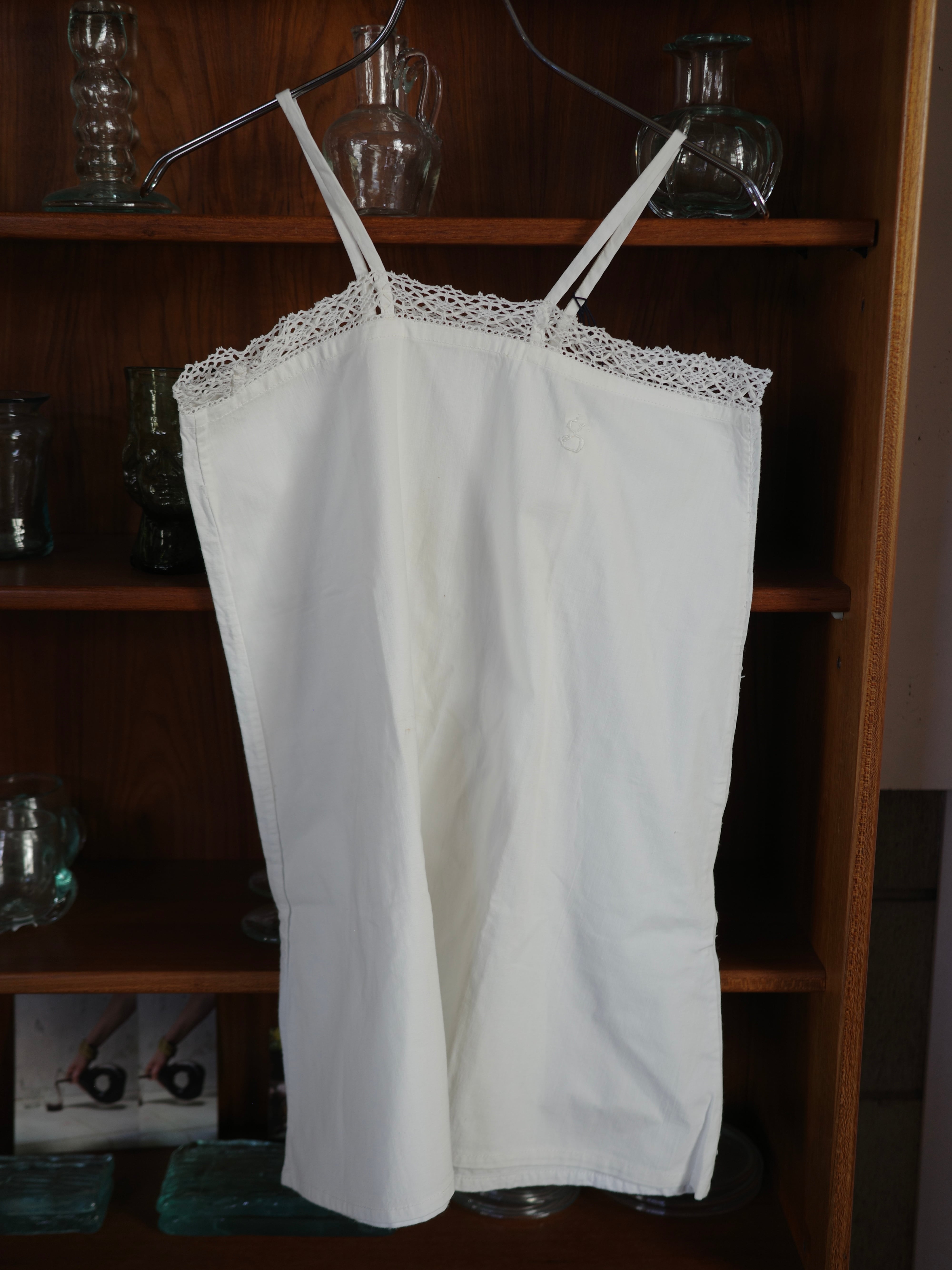 〈antique〉cotton lace cami dress ②