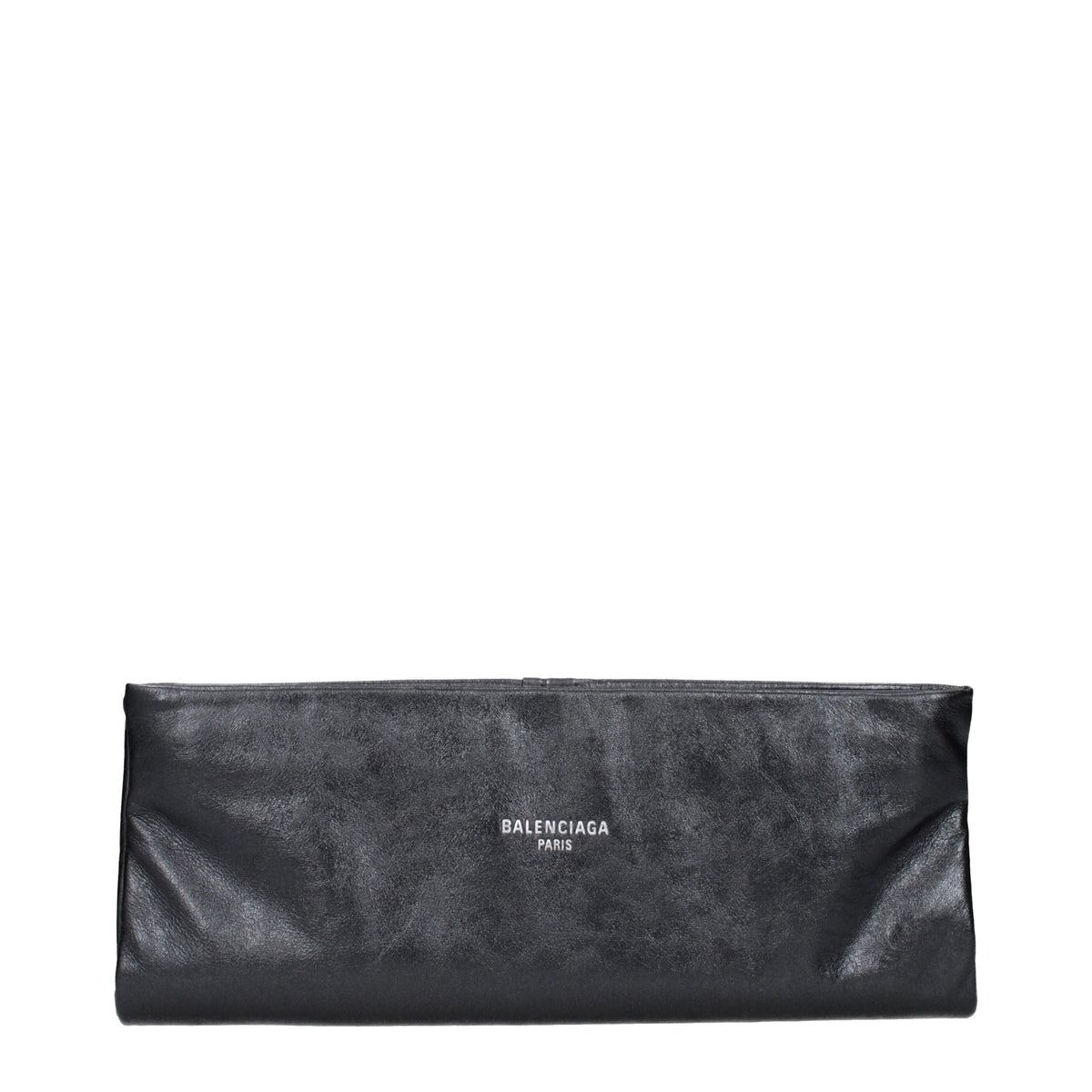 【新品】BALENCIAGA バレンシアガ レディース クラッチバッグ レザー グレー 7709222AAUV1314