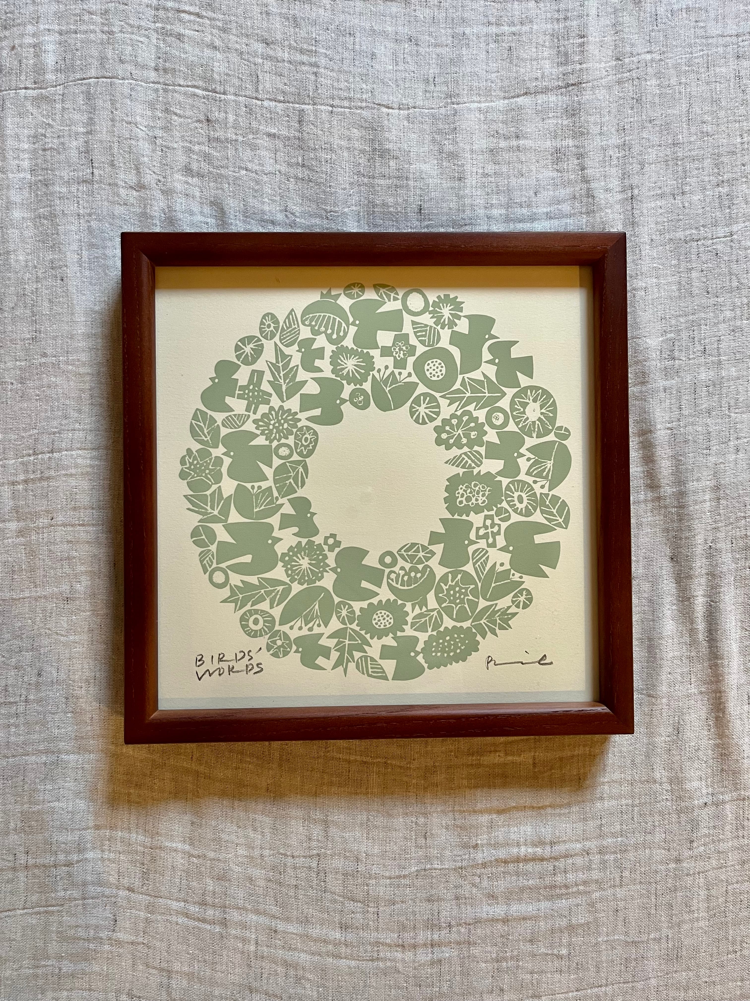 BIRDS' WORDS│POSTER ［WREATH］ | DE'COR