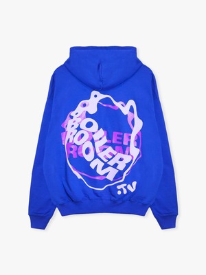 BOILER ROOM | WAVED LOGO HOOD (BLUE)