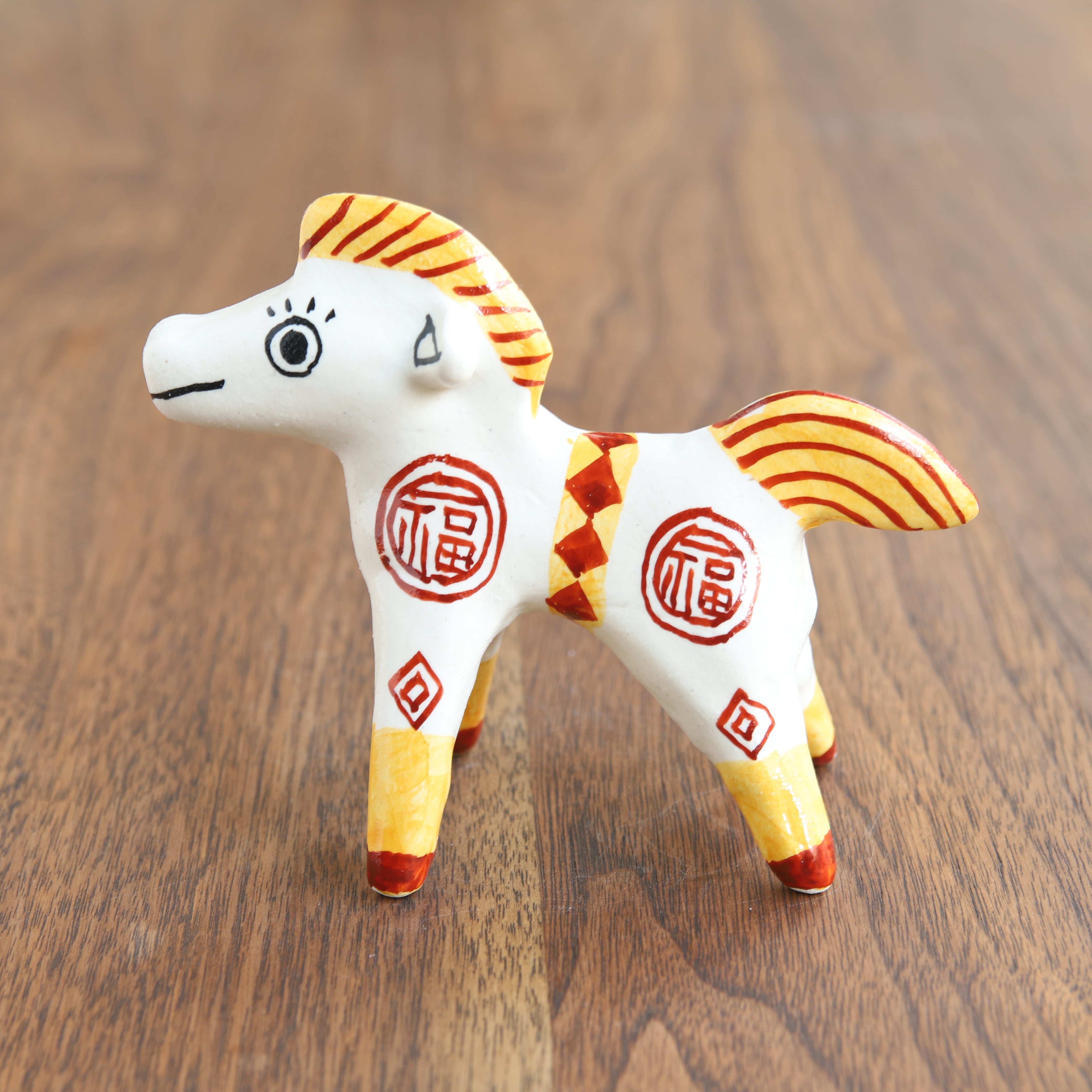 山口祥治 干支フィギュア 午(ウマ)「ウマジャロウ UJ-27」 工房:喜鶴製陶(有田焼)