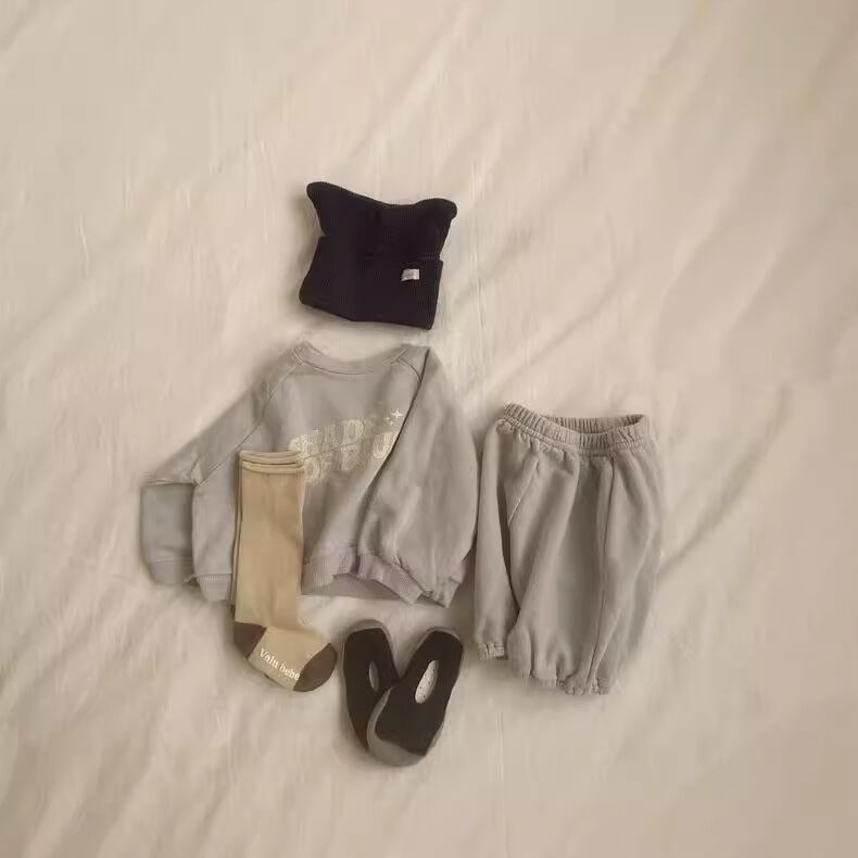 【BABY&KID】英字柄セットアップ