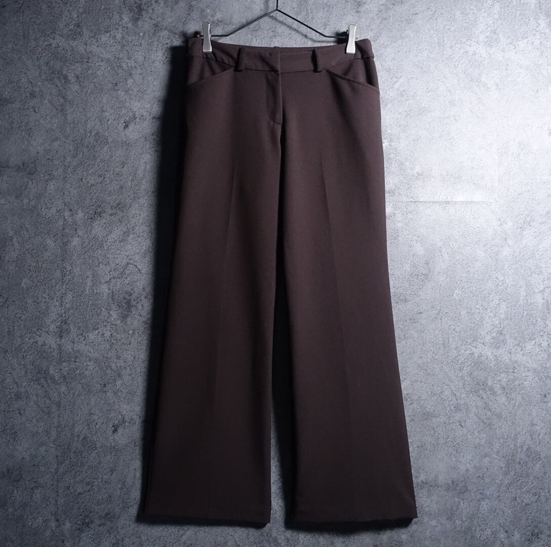 “WORTHINGTON” Brown Flare Slacks