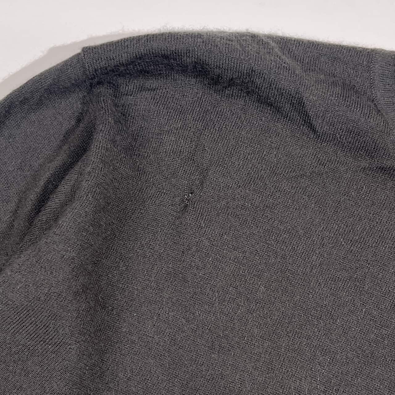 カシミヤ100% CASHMERE カシミヤ タートルネック ハイゲージ  ニット セーター XL/グレー メンズ