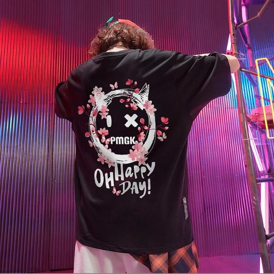 サブカル 服 地雷系 通販 Tシャツ プリント バックロゴ 小悪魔 闇かわいい ユニセックス 7カラー