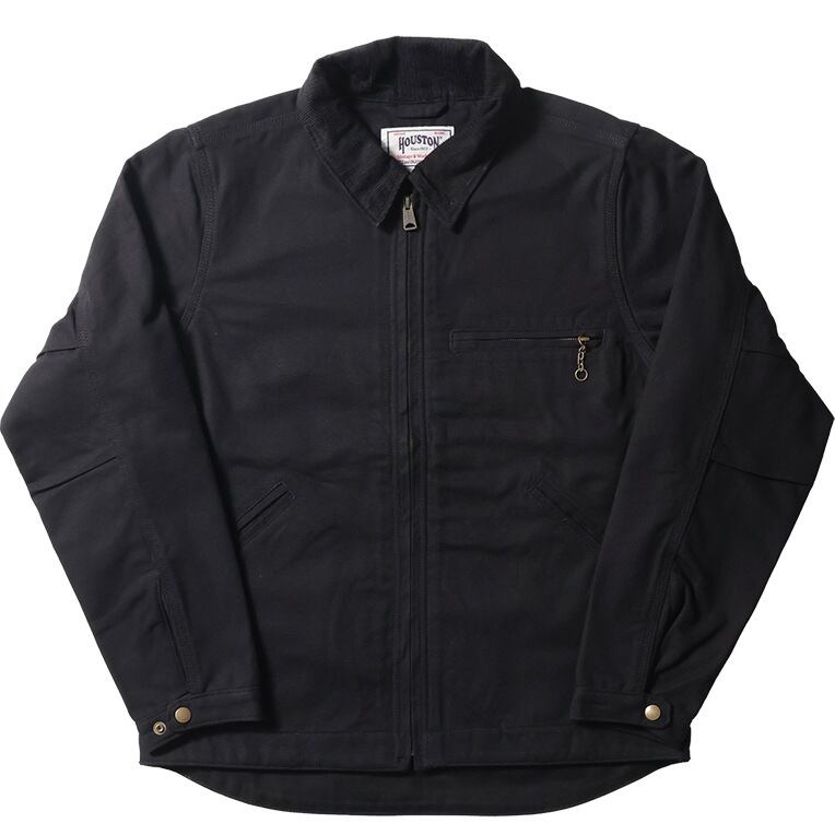【最終値下げ】HOUSTON DUCK ZIP WORK JACKET 黒 XL HOUSTON（ヒューストン） コート ジャケット 「HOUSTON/ヒューストン
