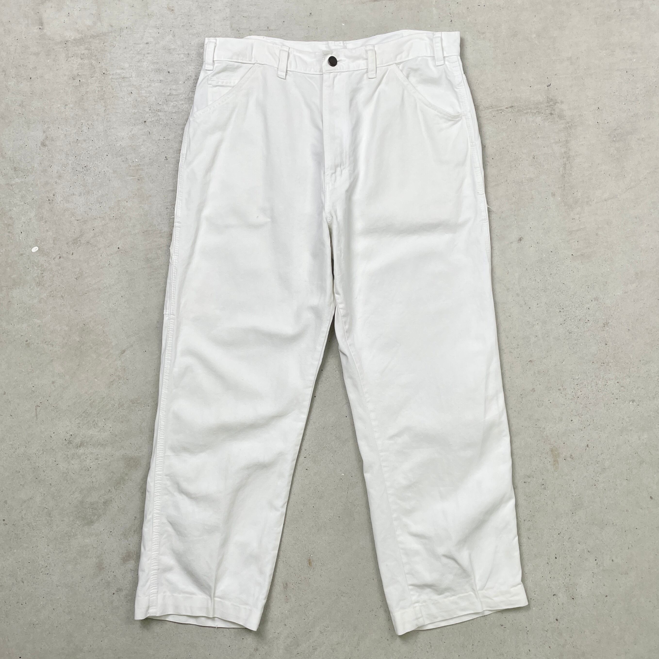 Dickies ディッキーズ ホワイト ペインターパンツ ツイル メンズW34 古着 白【ワークパンツ】/ホワイト | Pay ID Dickies ディッキーズ ホワイト ペインターパンツ ツイル メンズW34 古着 白【ワークパンツ】/ホワイト | Pay ID