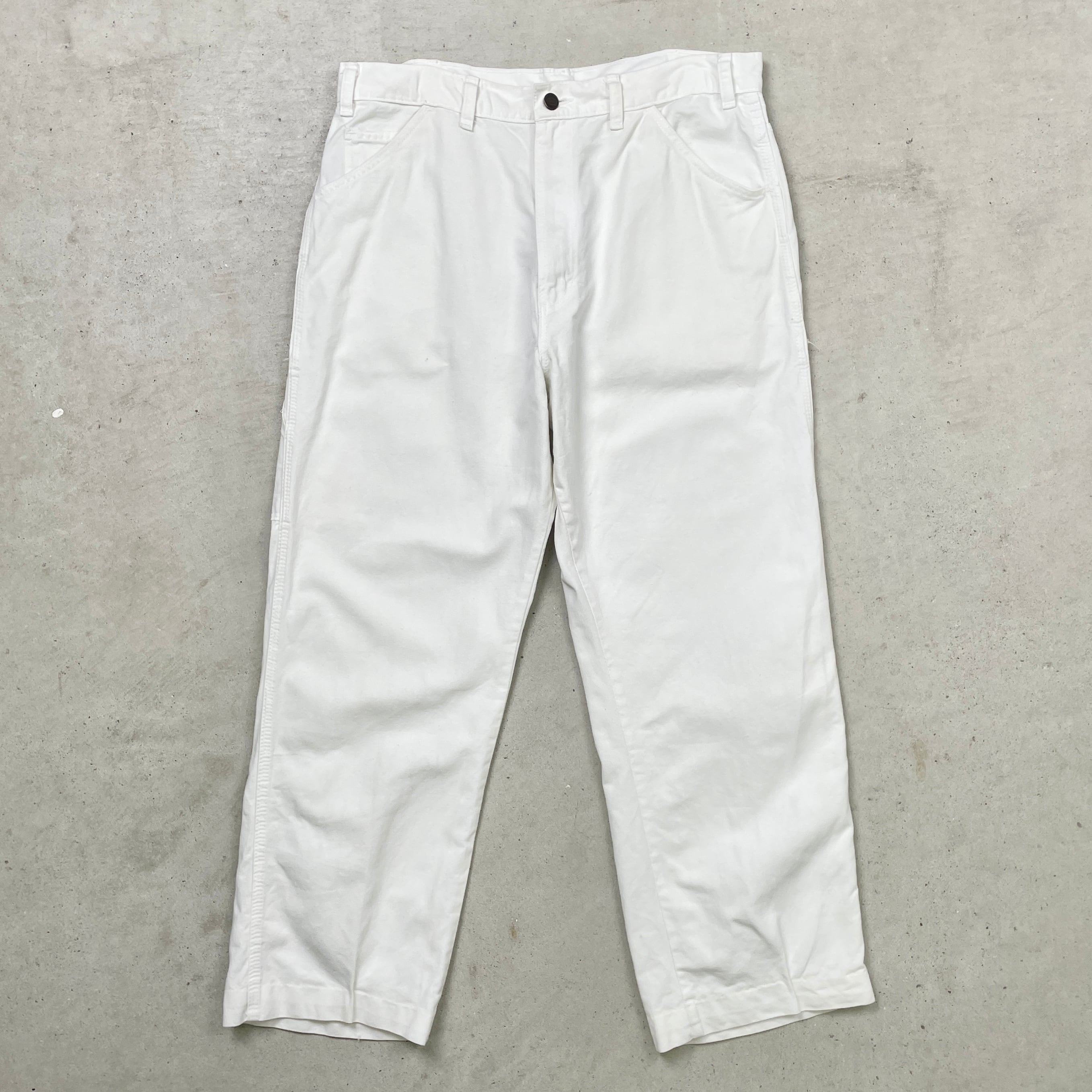 Dickies ディッキーズ ホワイト ペインターパンツ ツイル メンズW34 