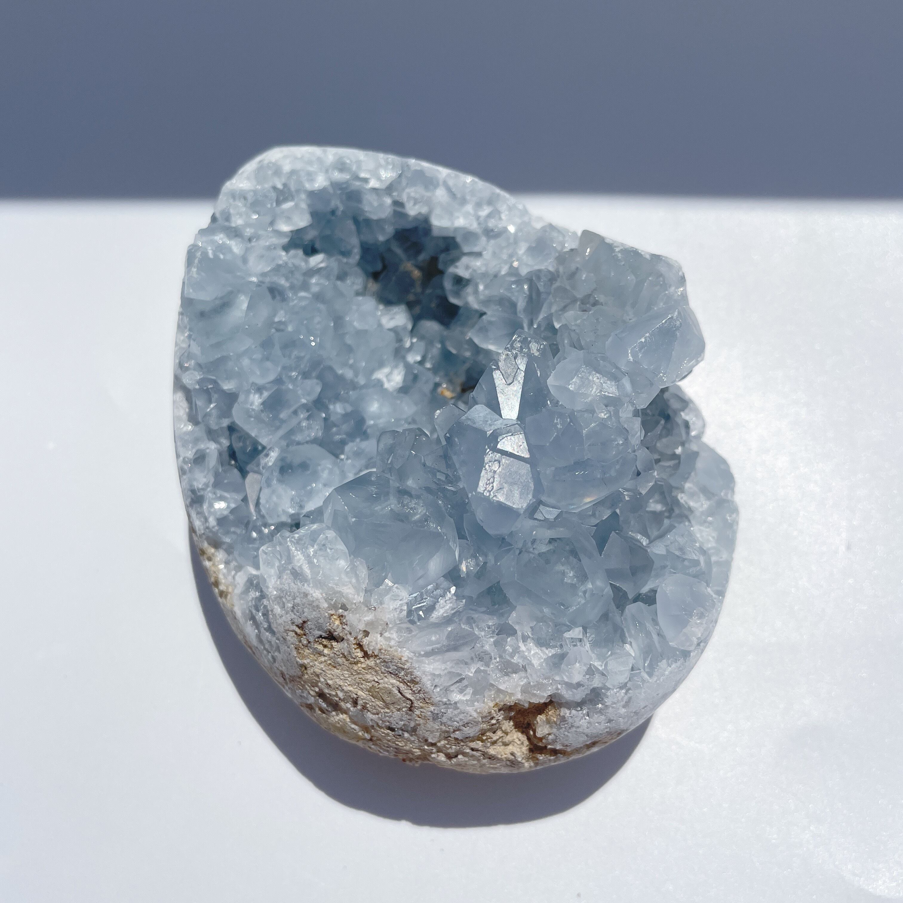 ヒーリングストーン✨✨セレスタイト天青石卵形 セレスタイト 卵型33◇ Celestite ◇天然石・鉱物・パワーストーン