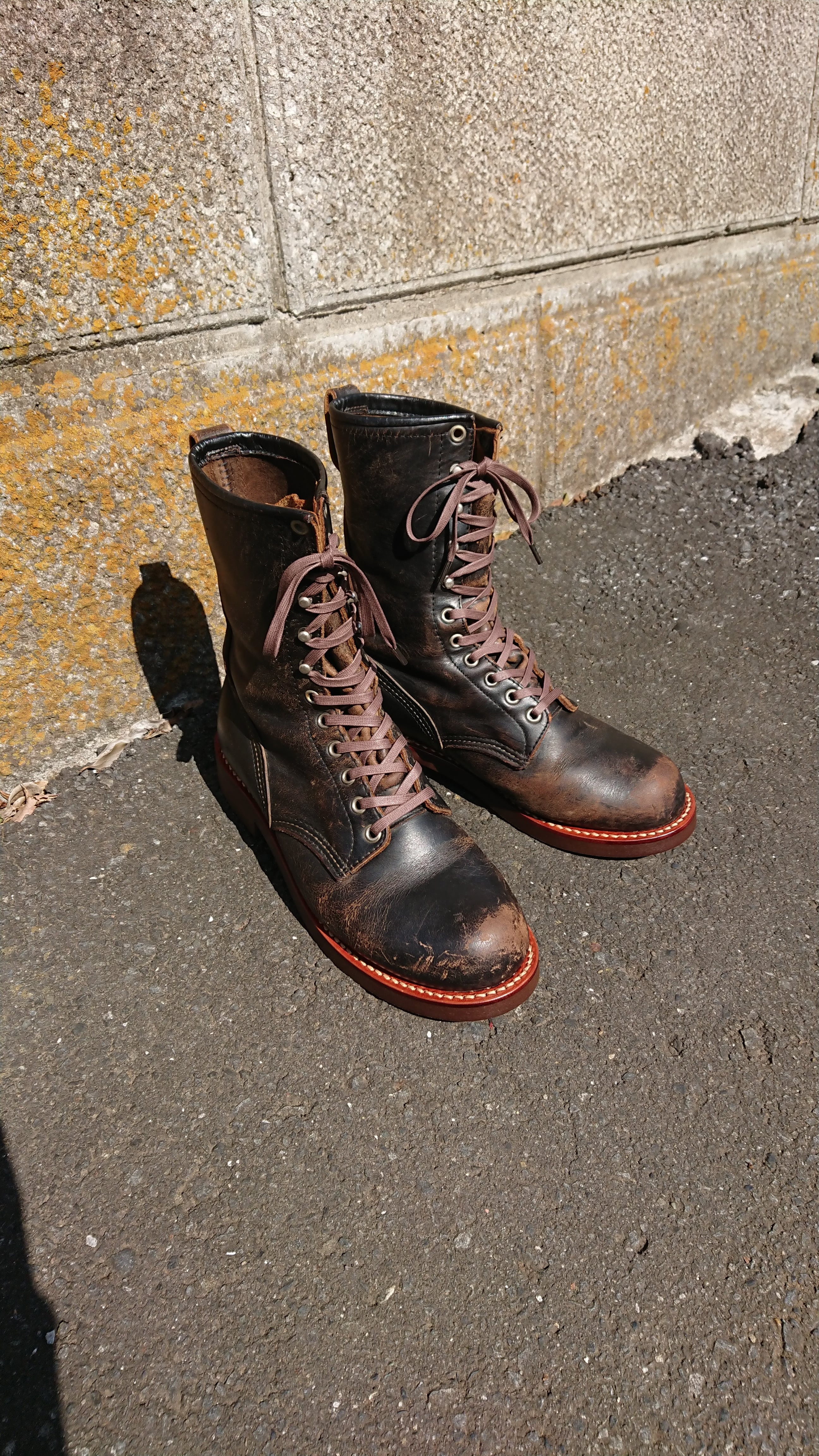 Redwing 699 スチール無しロガーブーツ カスタム コルクソール 中底