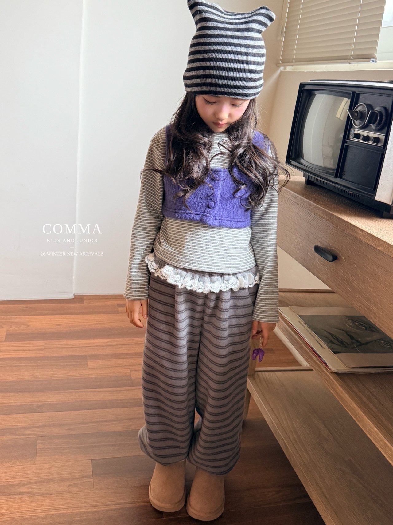 COMMA［取寄］button layered tee 26winter