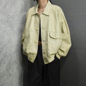 faux leather jacket ivory