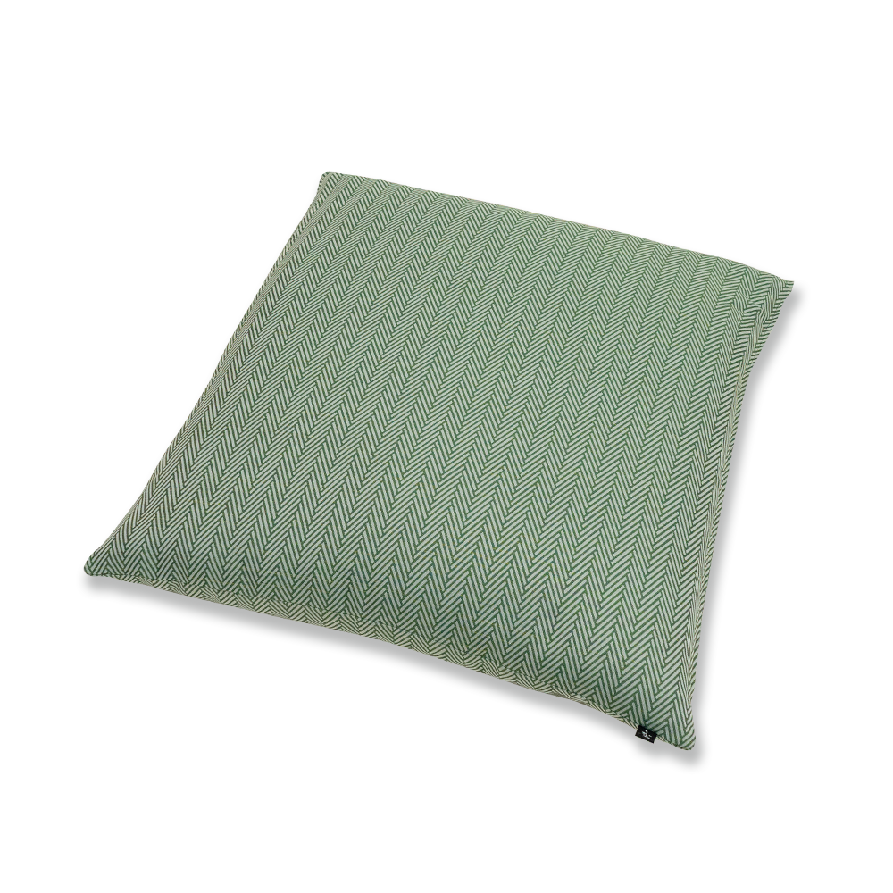 紬織り 座布団(カバーのみ) 杉綾 GG(利休) 50×50(クッション対応)