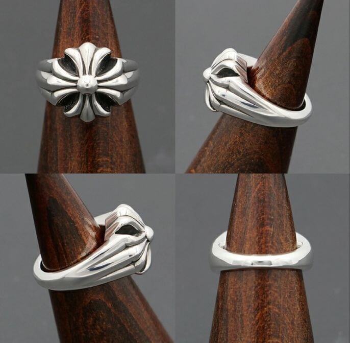 CHROME HEARTS クロムハーツ カットアウトCHプラスリング ラージ CHROME HEARTS クロムハーツ カットアウトCHプラスリング ラージ