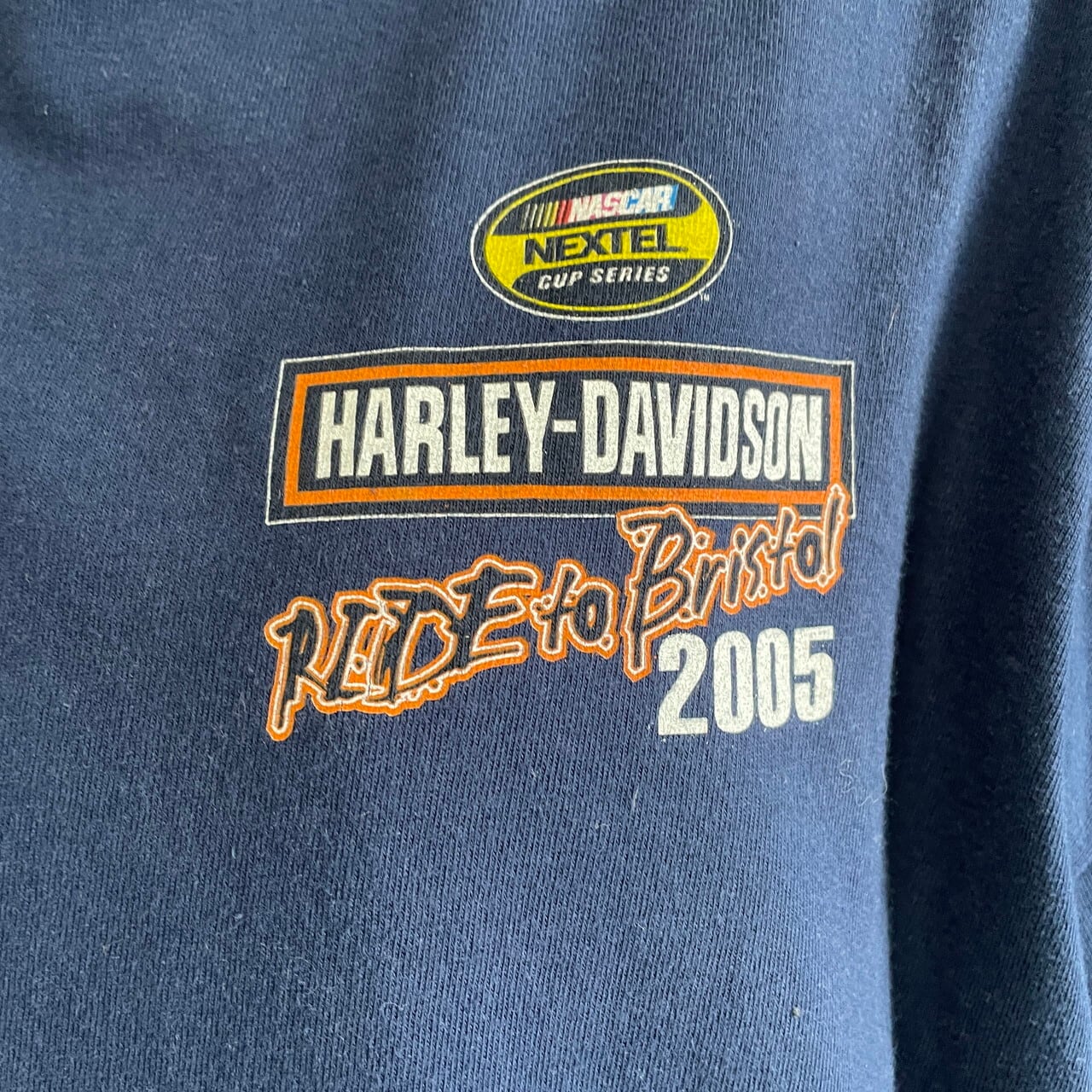 00年代 Harley-Davidson ハーレーダビッドソン NASCAR バックプリント