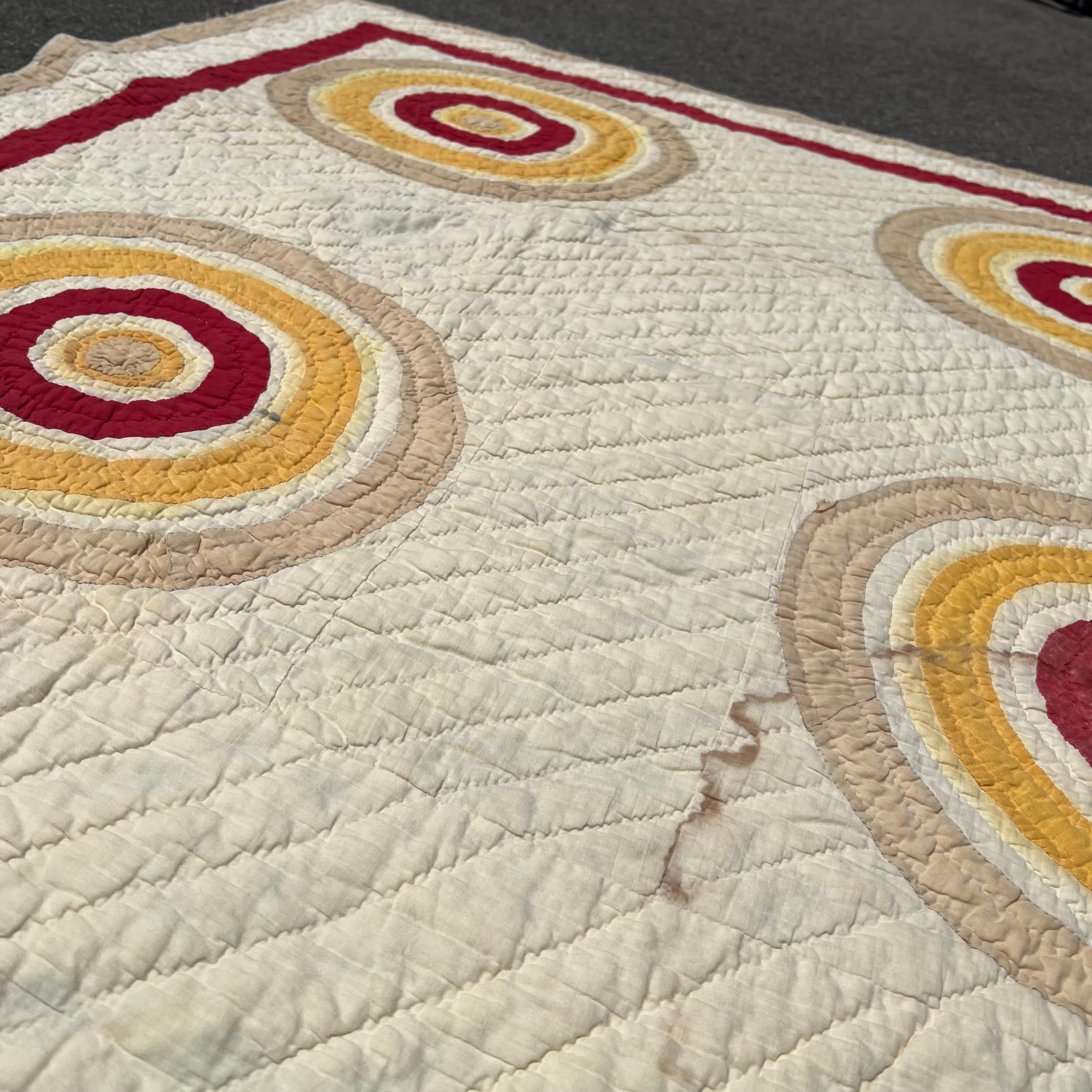 ヴィンテージキルト  同じポーズの妖精達  ハンドメイド HANDMADE QUILT / GEOMETRIC PATTERN | BUFF STOCK YARD