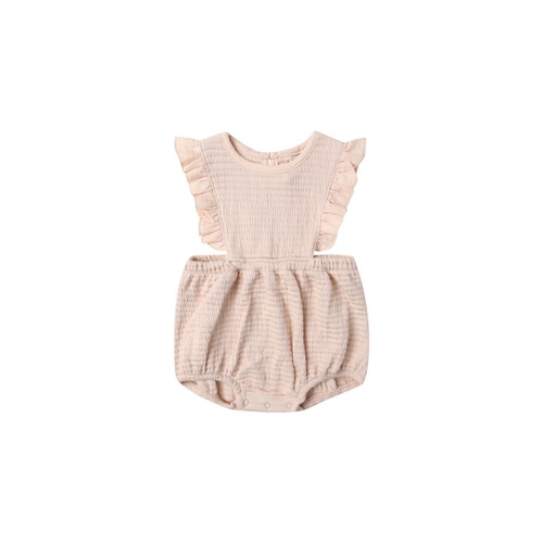 Quincy Mae(クインシーメイ) / 25aw  RUFFLE BUBBLE ROMOER  / ANTIQUE / 6-12M・12-18M