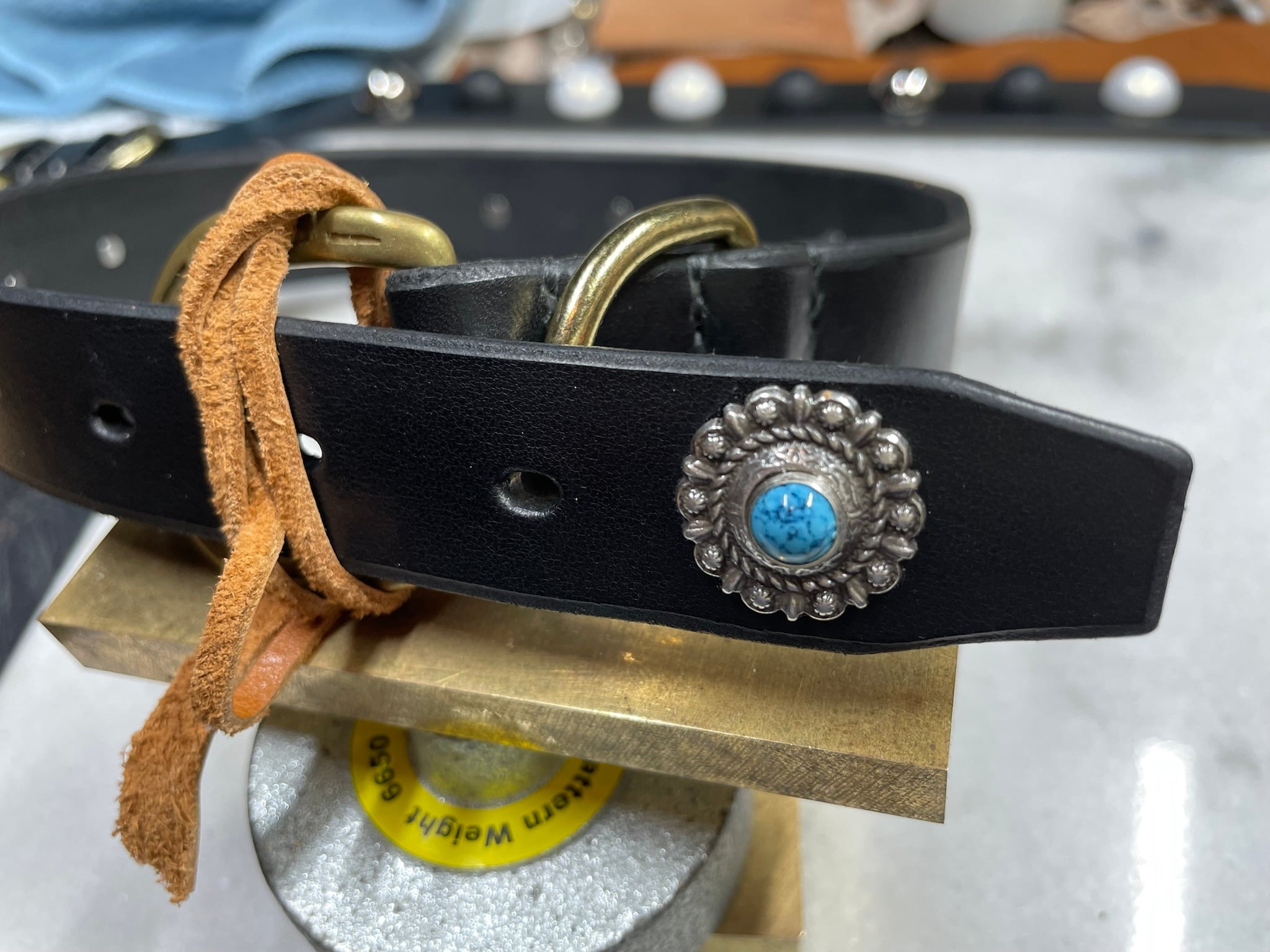 CDO-NUBG30RPCB〈BK〉】犬の首輪〈サイズ「L」〉牛革人気