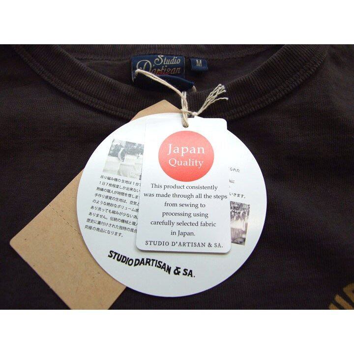 ダルチザン 吊り編みTシャツ 2021 日本製 tシャツ MOTOR OIL プリント半袖Tシャツ 8027B メンズ アメカジTシャツ STUDIO  D’ARTISAN