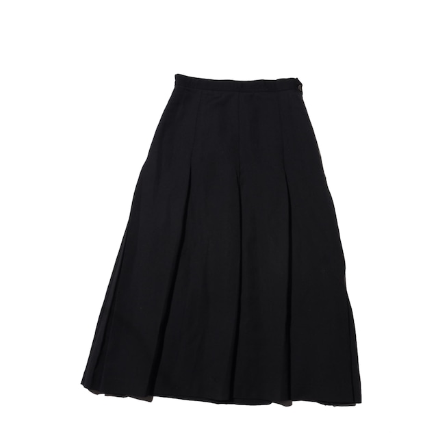 80's  Comme des Garçons   wool twill   pleated midi skirt