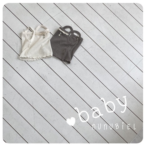 〘予約〙nunubiel / bebe eyelet sleeveless